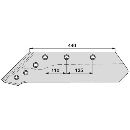 Lemeš (raonik) Kuhn / Huard 622 173 622 205 622 237 (levo) | PlugekS