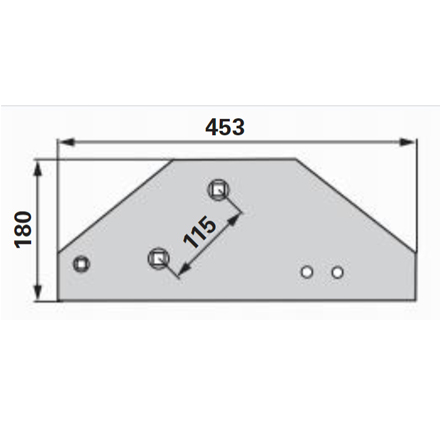 Kratki plaz Kverneland 063 602 (levo) | PlugekS
