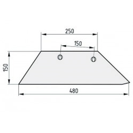 Lemeš (raonik) Överum 85 382 (levo) | PlugekS