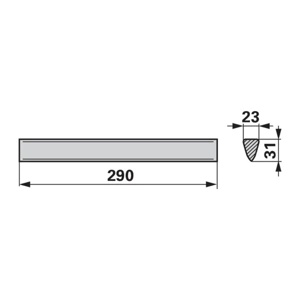 Klin roto drljače Carraro 290/23/32 LB45, kat. br. 6026 — PlugekS