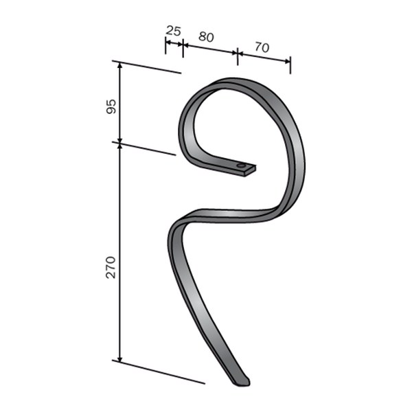S-opruga 25x8 Bianchi, kat. br. 6263 — PlugekS